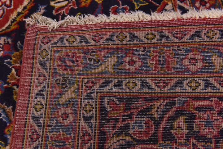 9' 8 x 13' 4 Hand Knotted Mashad Persian Wool Rug