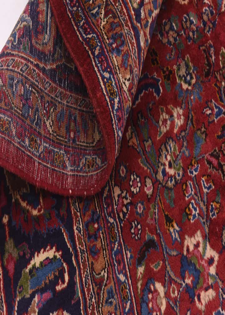 9' 9 x 12' 9 Hand Knotted Mashad Persian Wool Rug