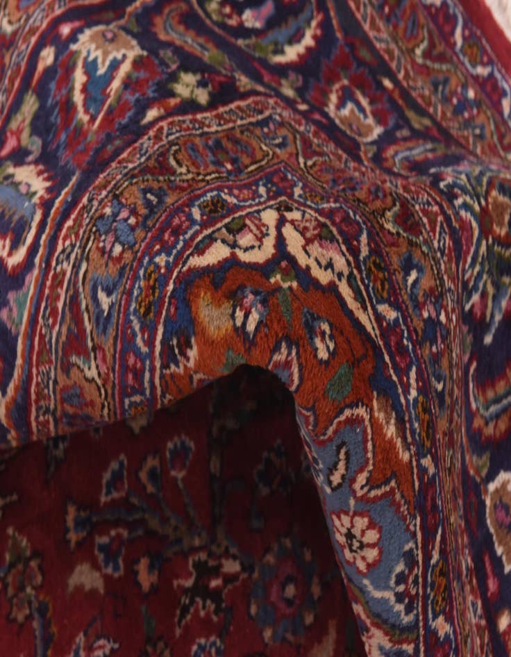 Detail image of 9' 9 x 12' 9  Hand Knotted Mashad Persian Wool Rug