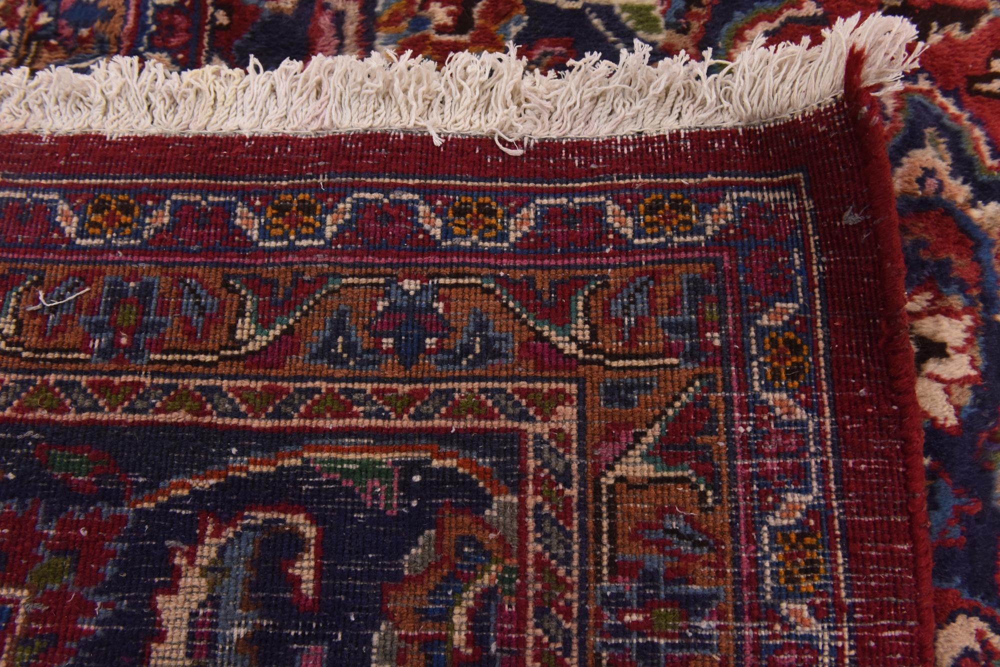 9' 9 x 12' 9 Hand Knotted Mashad Persian Wool Rug