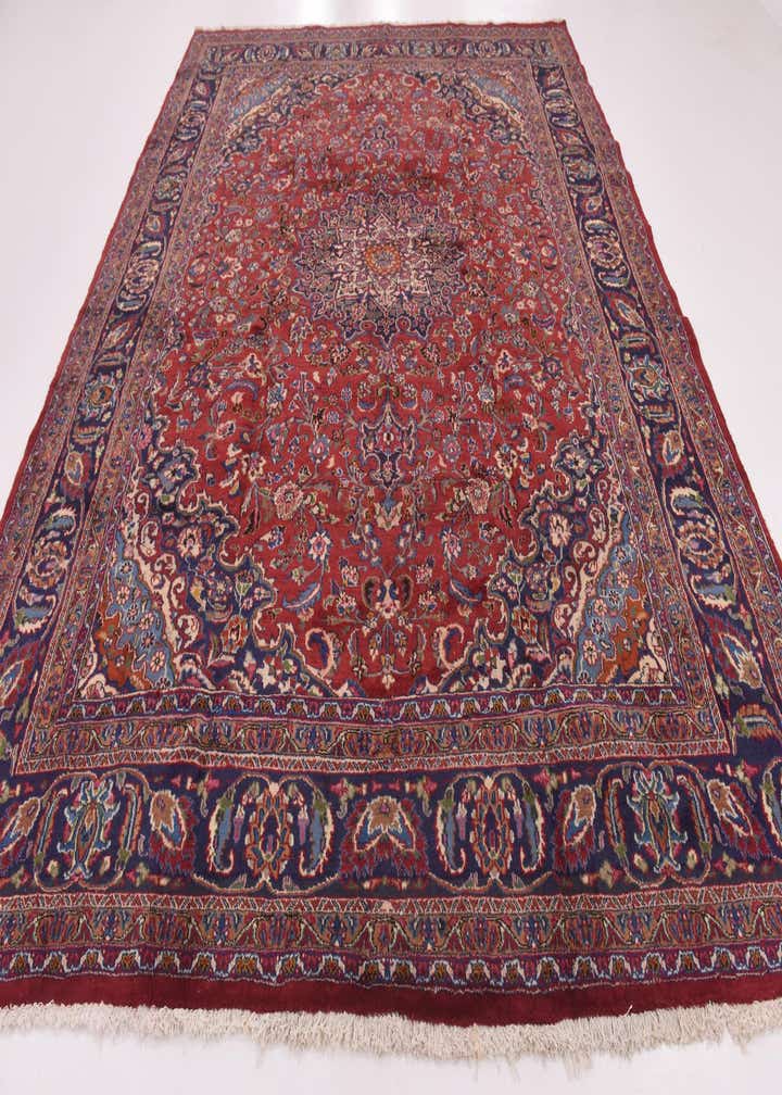 9' 9 x 12' 9 Hand Knotted Mashad Persian Wool Rug