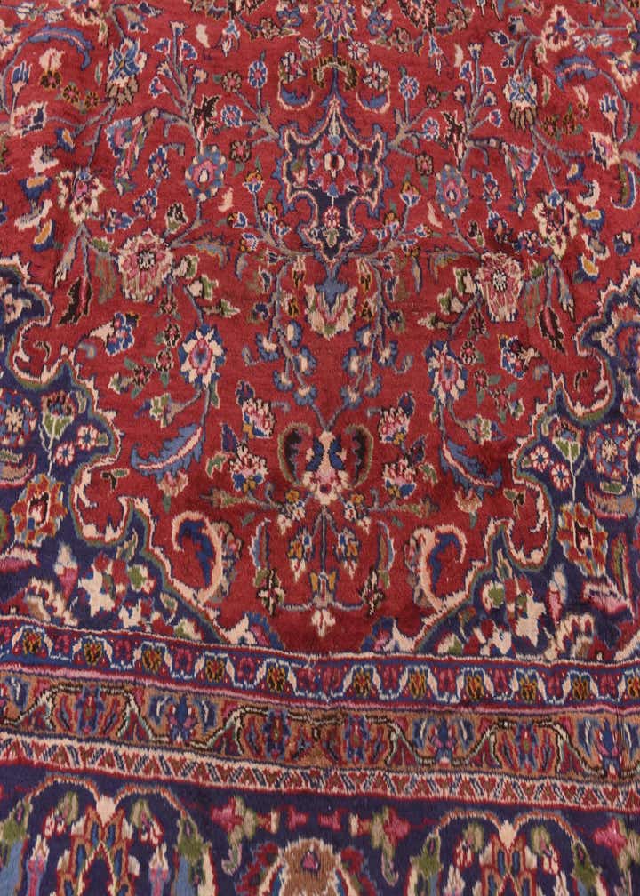 9' 9 x 12' 9 Hand Knotted Mashad Persian Wool Rug