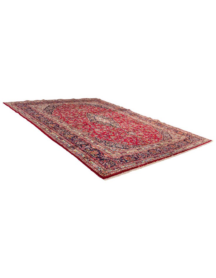 Detail image of 9' 3 x 12' 6  Hand Knotted Mashad Persian Wool Rug