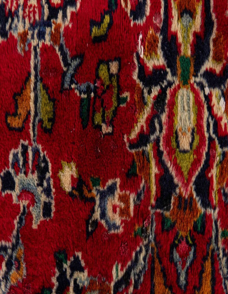 Detail image of 9' 3 x 12' 6  Hand Knotted Mashad Persian Wool Rug