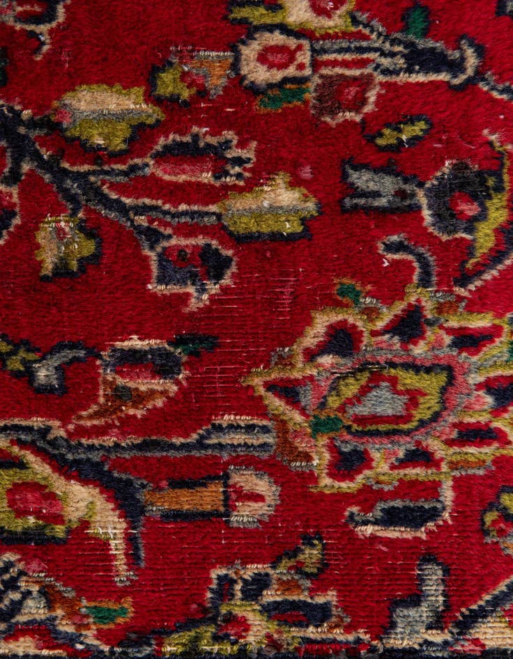 Detail image of 9' 3 x 12' 6  Hand Knotted Mashad Persian Wool Rug
