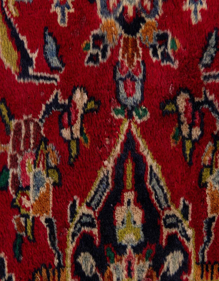 Detail image of 9' 3 x 12' 6  Hand Knotted Mashad Persian Wool Rug