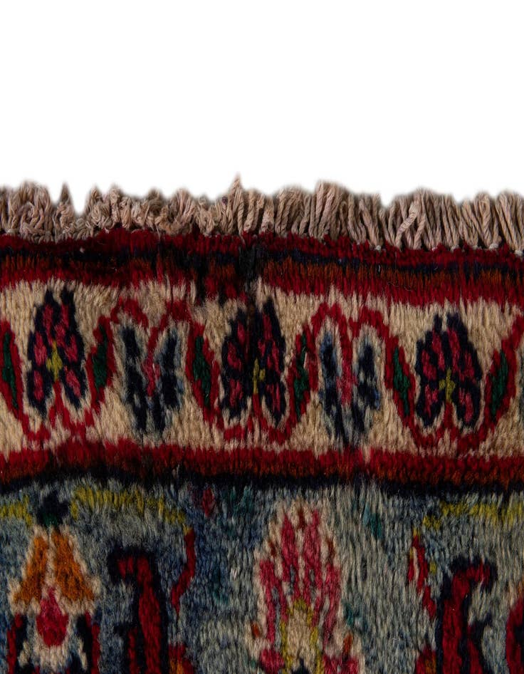 Detail image of 9' 3 x 12' 6  Hand Knotted Mashad Persian Wool Rug