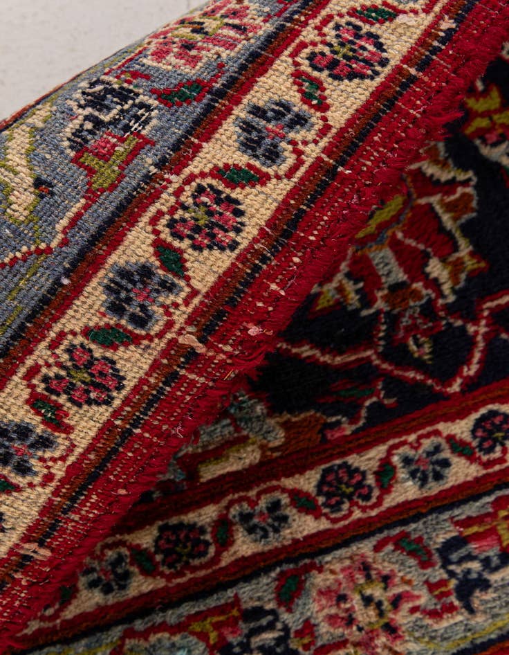 Detail image of 9' 3 x 12' 6  Hand Knotted Mashad Persian Wool Rug