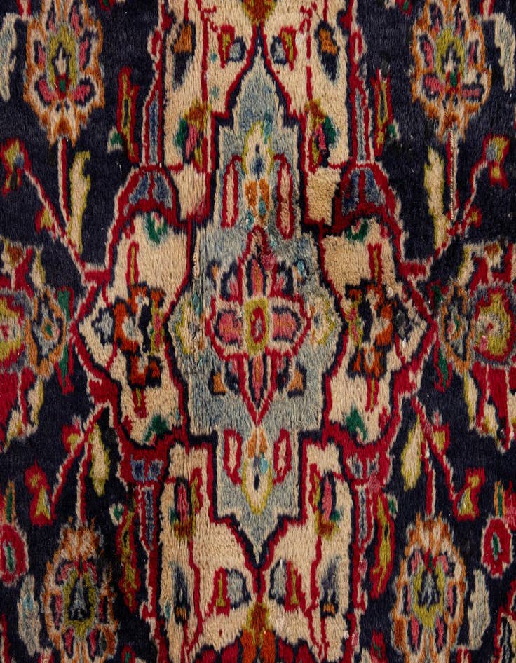 Detail image of 9' 3 x 12' 6  Hand Knotted Mashad Persian Wool Rug
