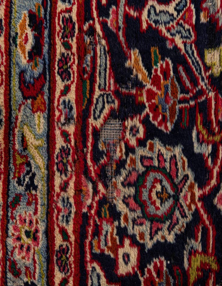 Detail image of 9' 3 x 12' 6  Hand Knotted Mashad Persian Wool Rug