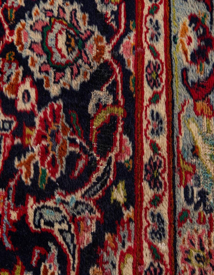 Detail image of 9' 3 x 12' 6  Hand Knotted Mashad Persian Wool Rug