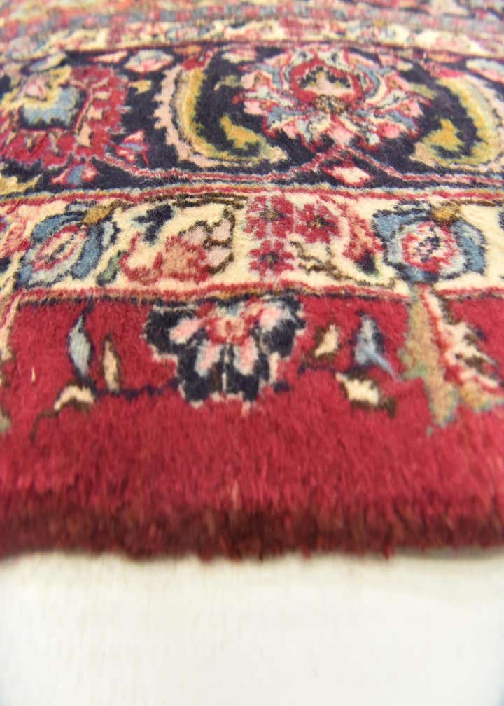 9' 8 x 13' Hand Knotted Mashad Persian Wool Rug