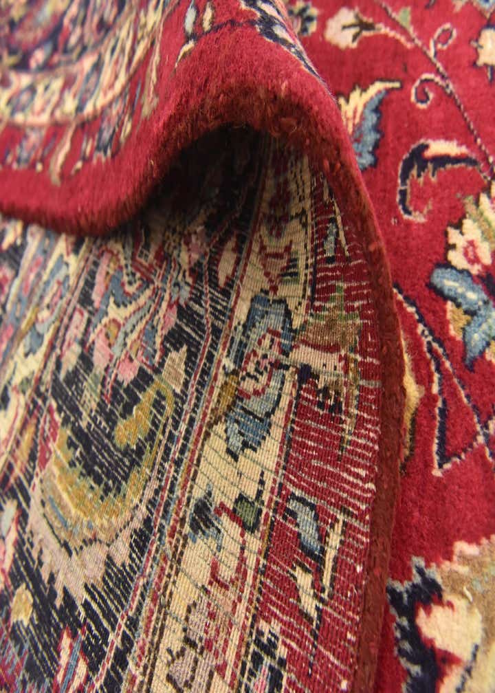 9' 8 x 13' Hand Knotted Mashad Persian Wool Rug