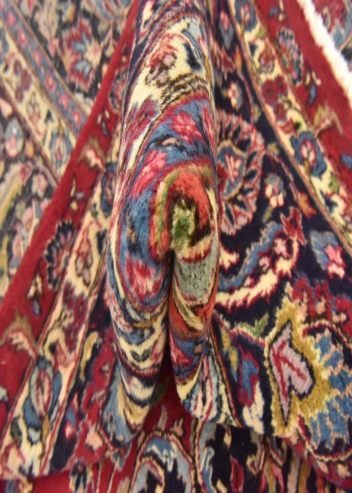 9' 8 x 13' Hand Knotted Mashad Persian Wool Rug