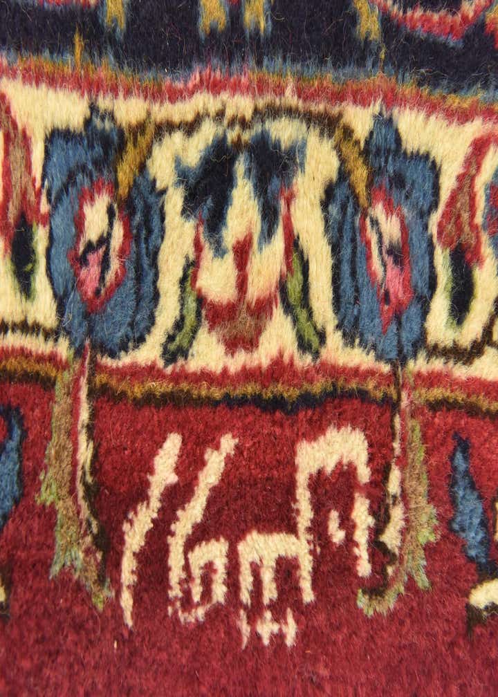 9' 8 x 13' Hand Knotted Mashad Persian Wool Rug