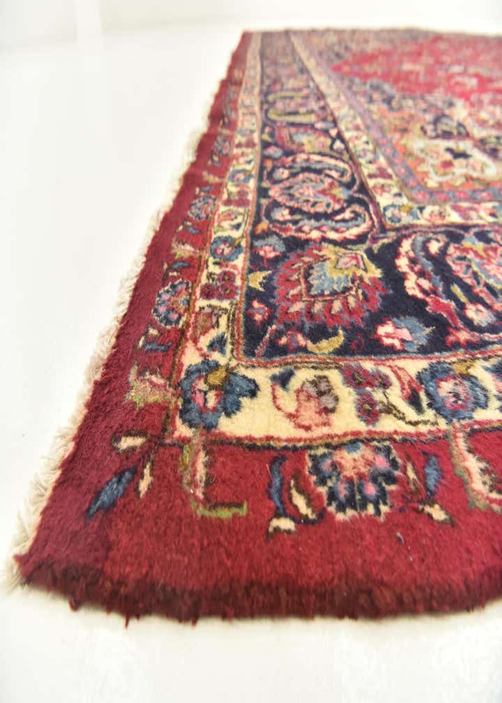 9' 8 x 13' Hand Knotted Mashad Persian Wool Rug