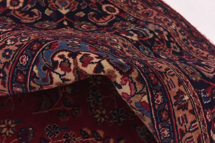 9' 7 x 12' 7 Hand Knotted Mashad Persian Wool Rug