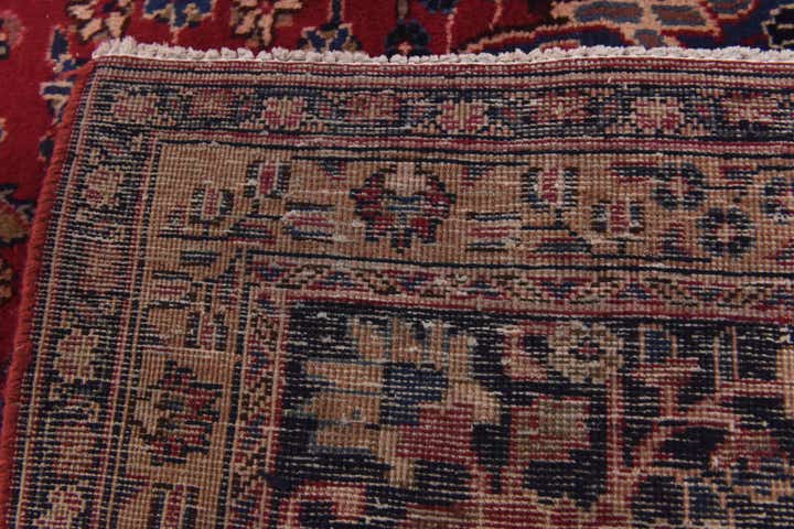 9' 7 x 12' 7 Hand Knotted Mashad Persian Wool Rug