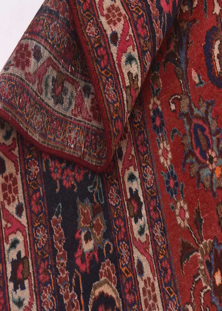 9' 9 x 12' 10 Hand Knotted Mashad Persian Wool Rug