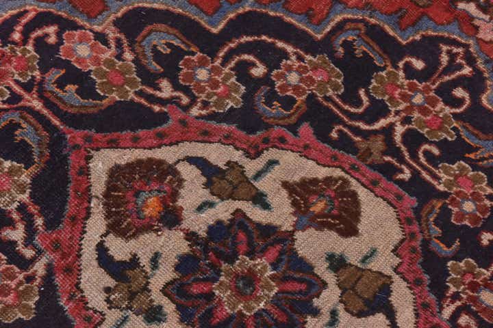 9' 9 x 12' 10 Hand Knotted Mashad Persian Wool Rug