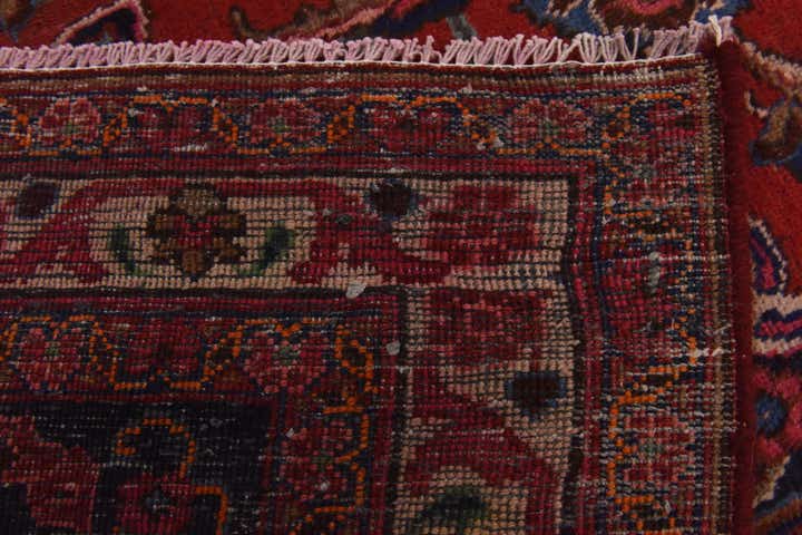 9' 9 x 12' 10 Hand Knotted Mashad Persian Wool Rug