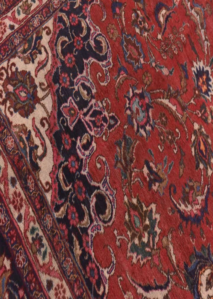 9' 9 x 12' 10 Hand Knotted Mashad Persian Wool Rug