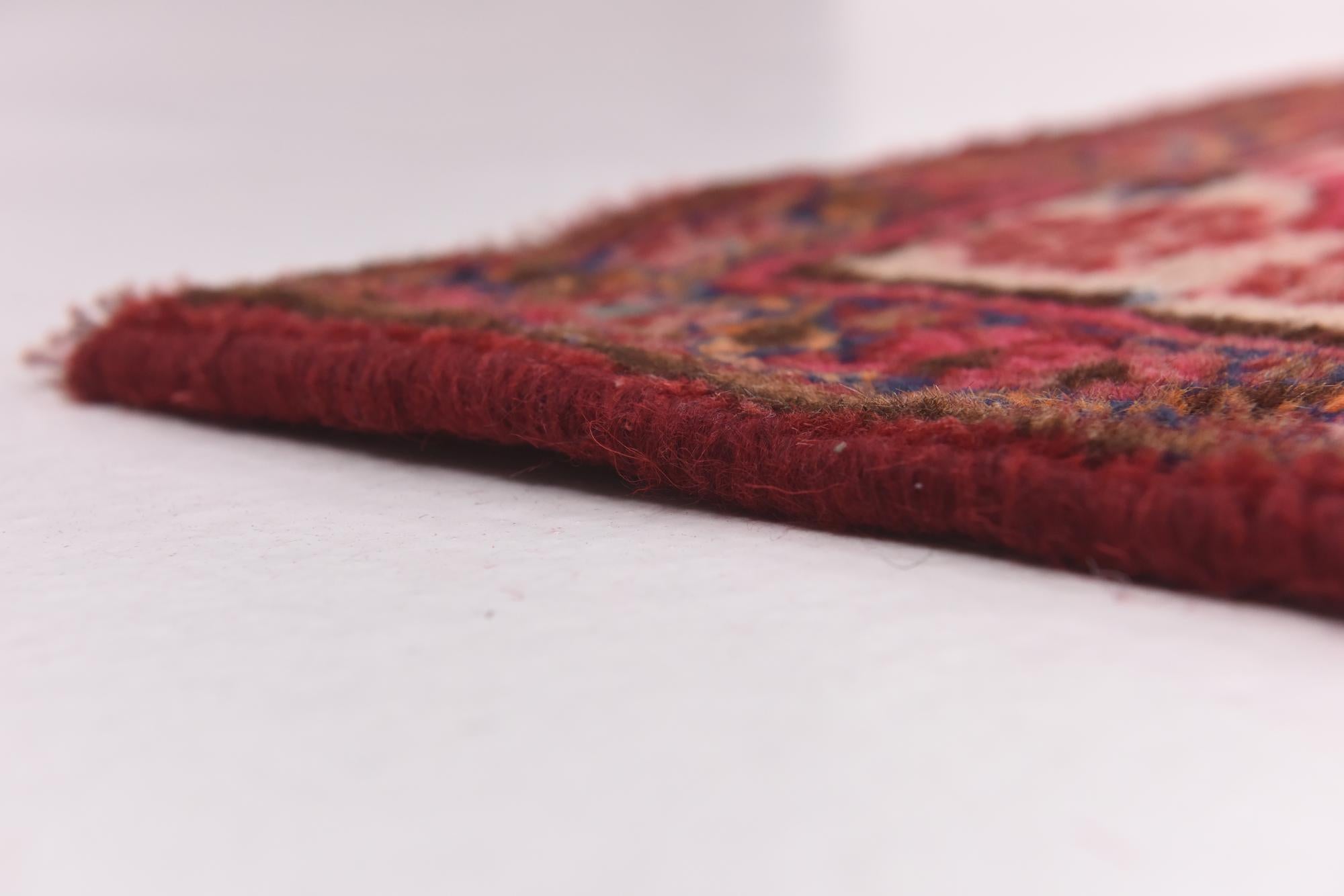 9' 9 x 12' 10 Hand Knotted Mashad Persian Wool Rug