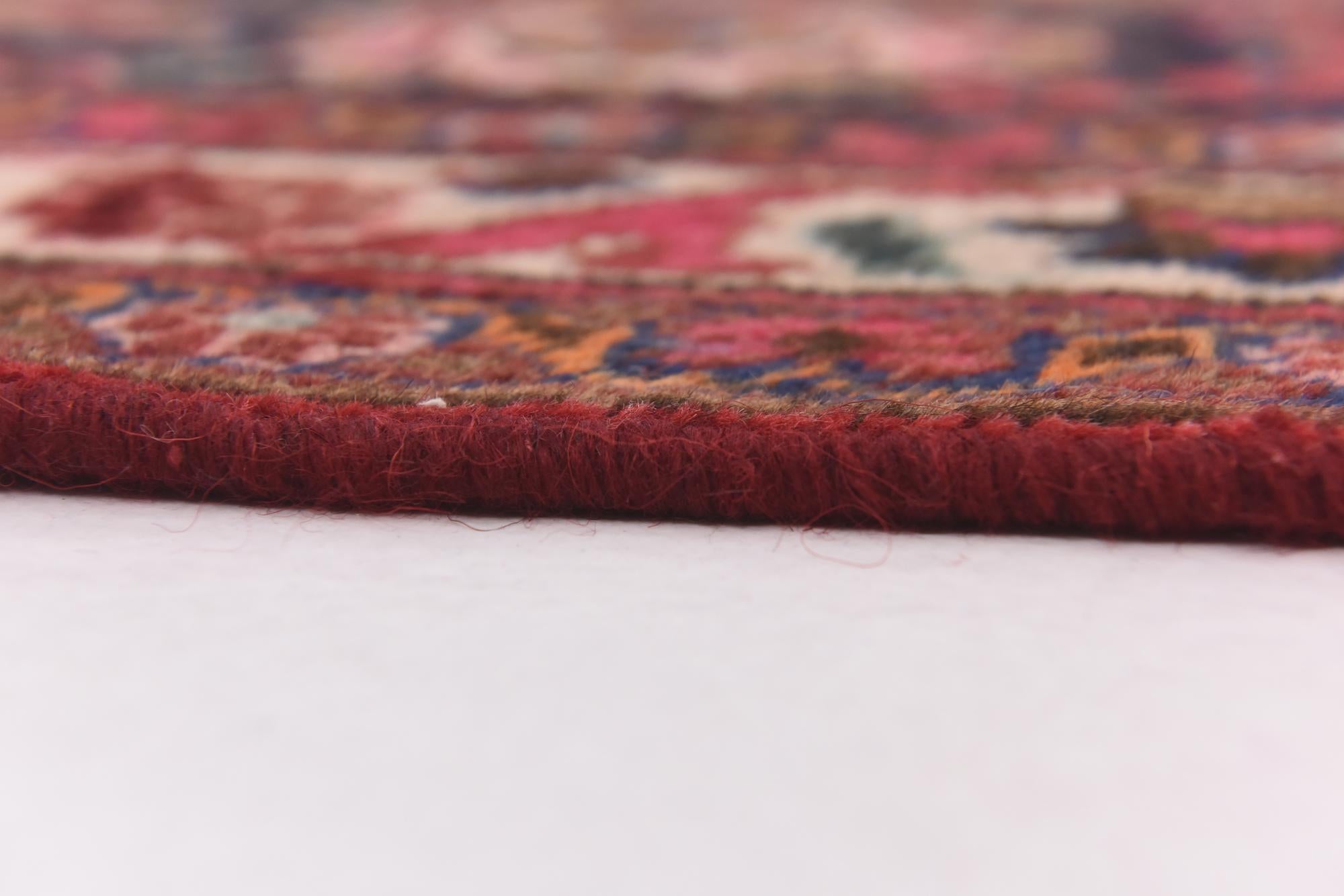9' 9 x 12' 10 Hand Knotted Mashad Persian Wool Rug