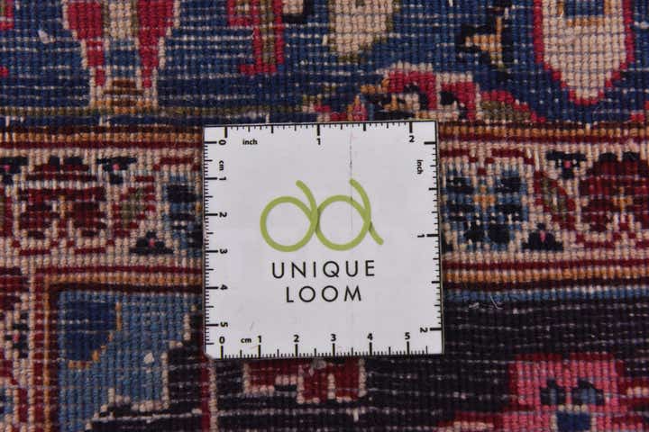 9' 9 x 12' 8 Hand Knotted Mashad Persian Wool Rug