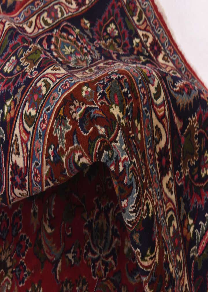 9' 7 x 12' 7 Hand Knotted Mashad Persian Wool Rug