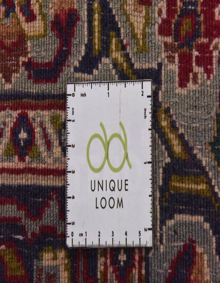 Detail image of 9' 6 x 12'  Hand Knotted Mashad Persian Wool Rug