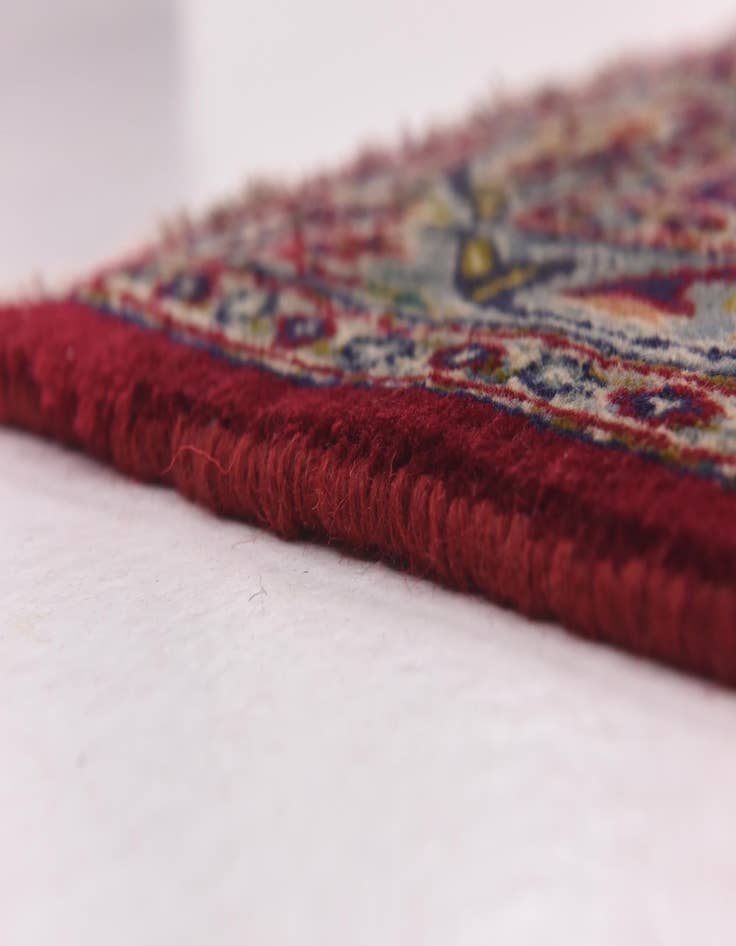 Detail image of 9' 6 x 12'  Hand Knotted Mashad Persian Wool Rug