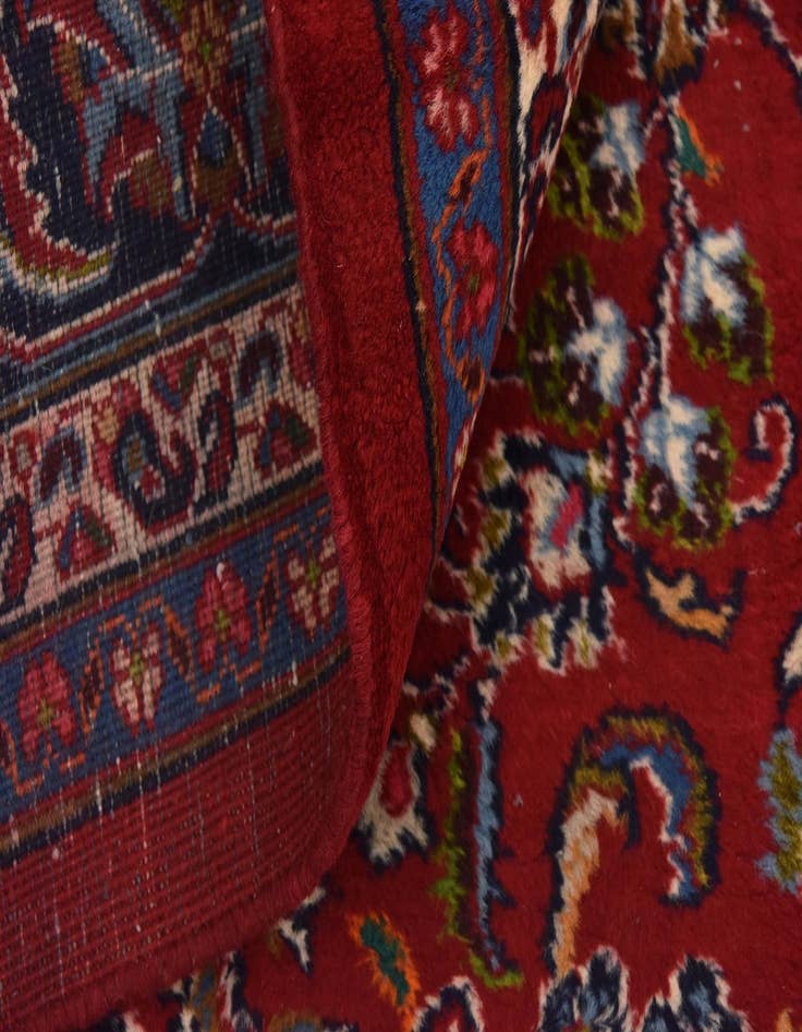 Detail image of 9' 7 x 13'  Hand Knotted Mashad Persian Wool Rug