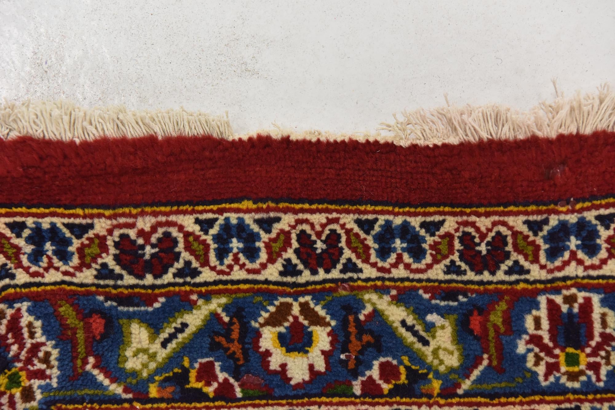 9' 7 x 12' 8 Hand Knotted Mashad Persian Wool Rug