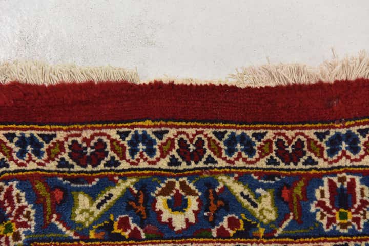 9' 7 x 12' 8 Hand Knotted Mashad Persian Wool Rug