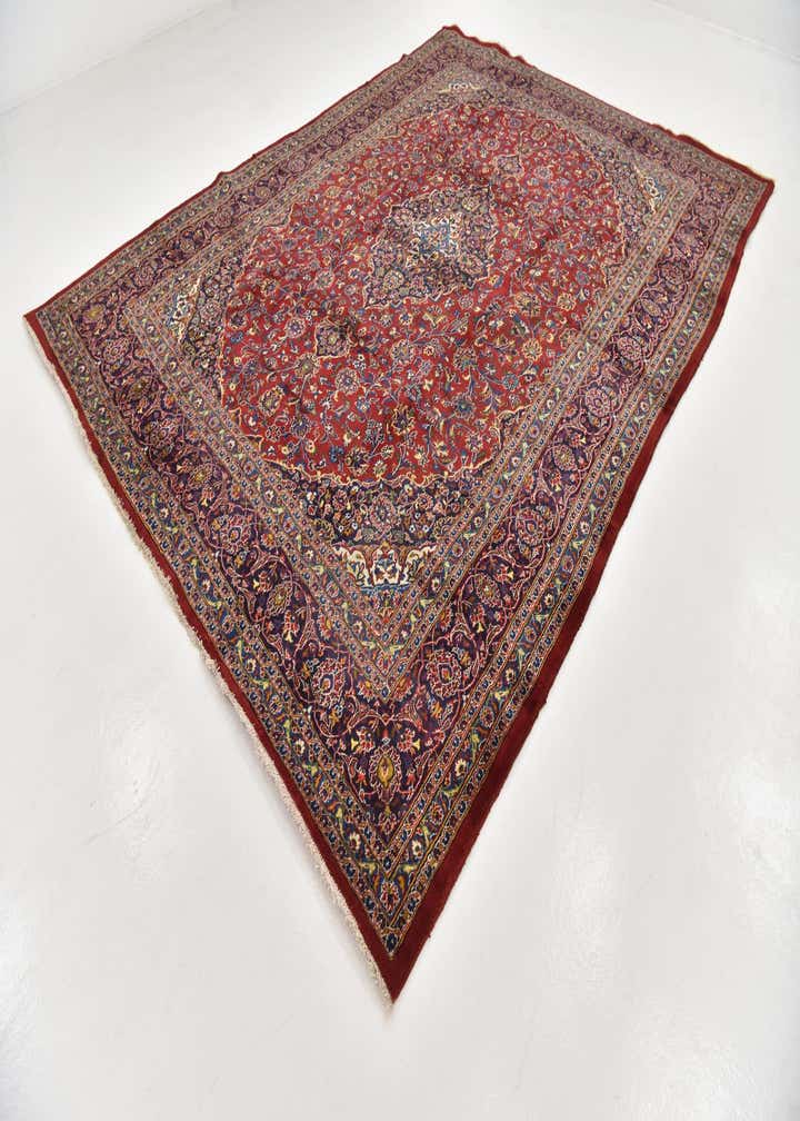 9' 7 x 12' 8 Hand Knotted Mashad Persian Wool Rug