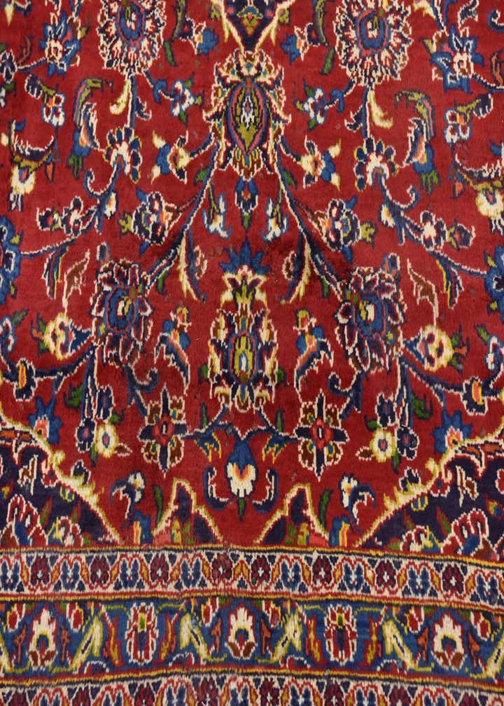 9' 7 x 12' 8 Hand Knotted Mashad Persian Wool Rug