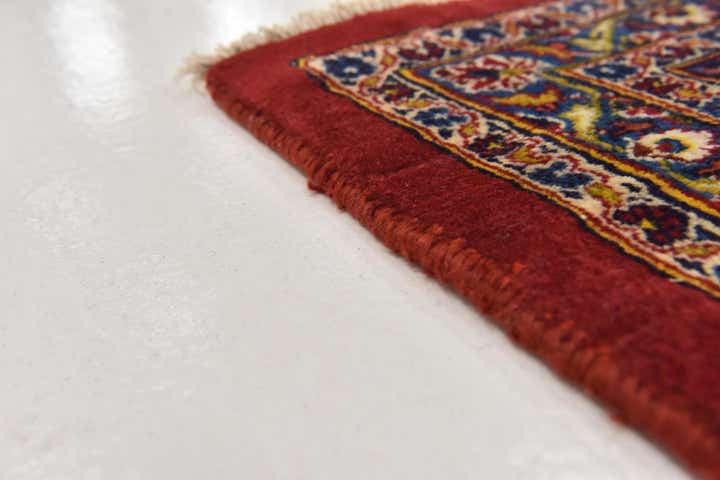 9' 7 x 12' 8 Hand Knotted Mashad Persian Wool Rug