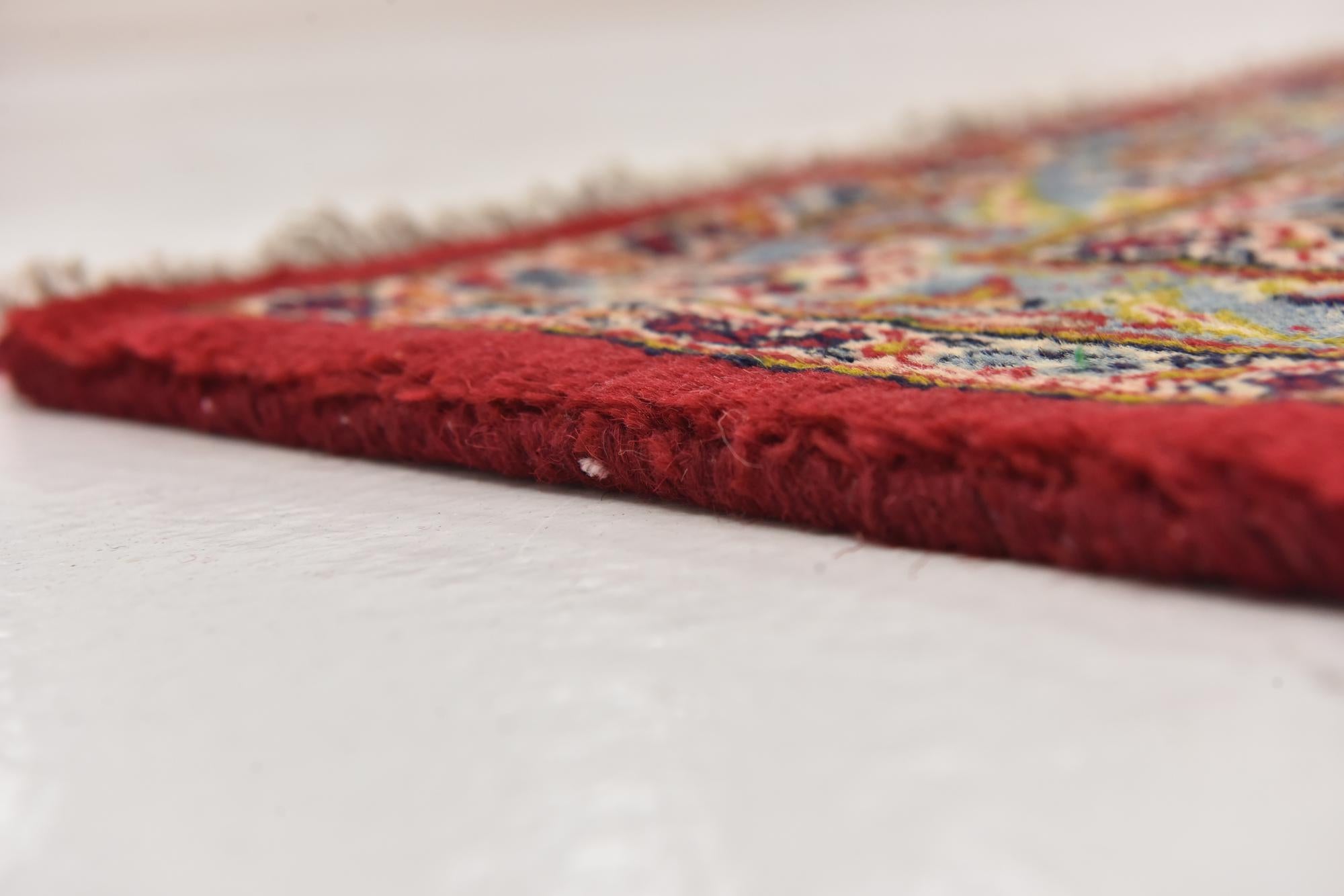 9' 7 x 12' 9 Hand Knotted Mashad Persian Wool Rug