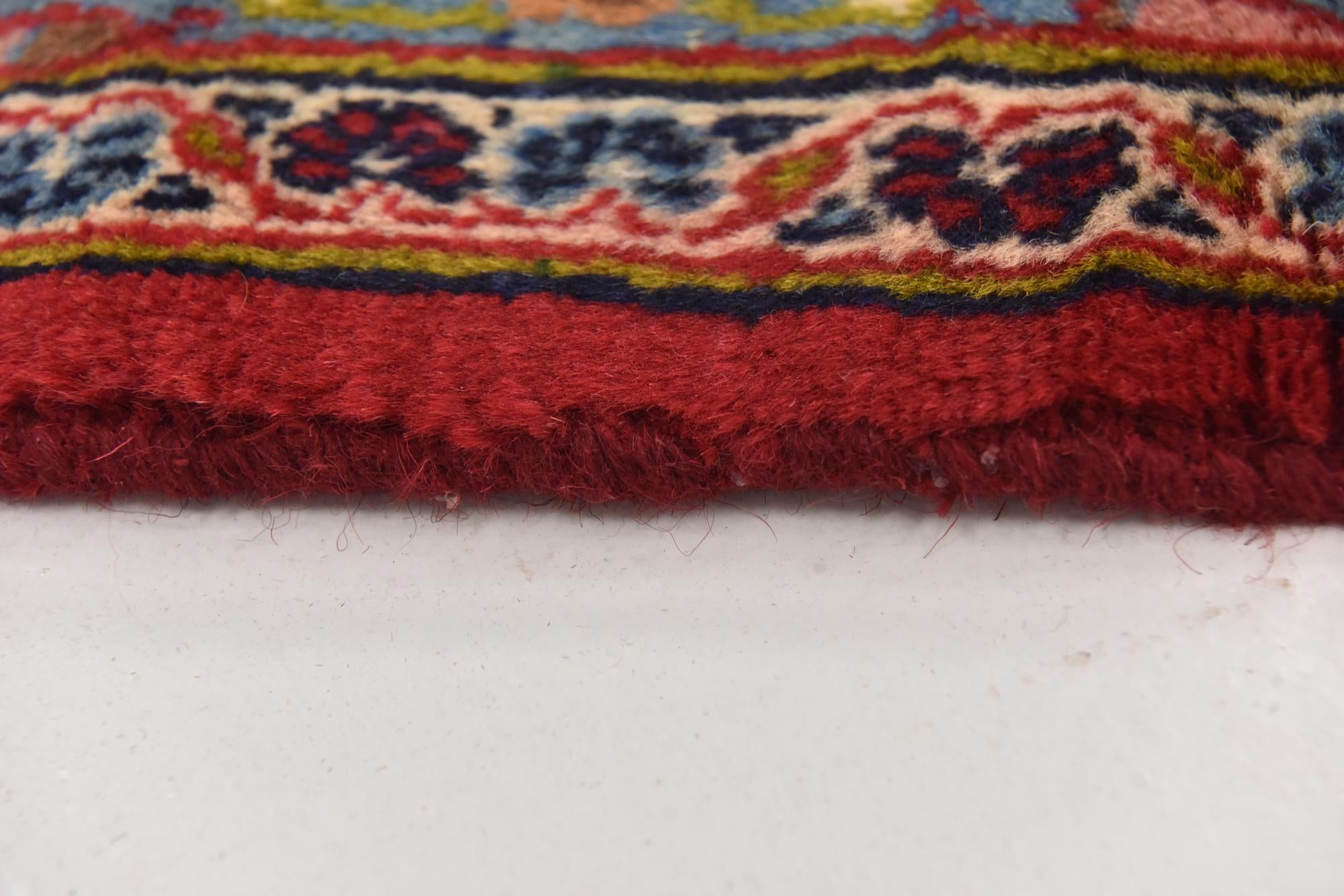 9' 7 x 12' 9 Hand Knotted Mashad Persian Wool Rug