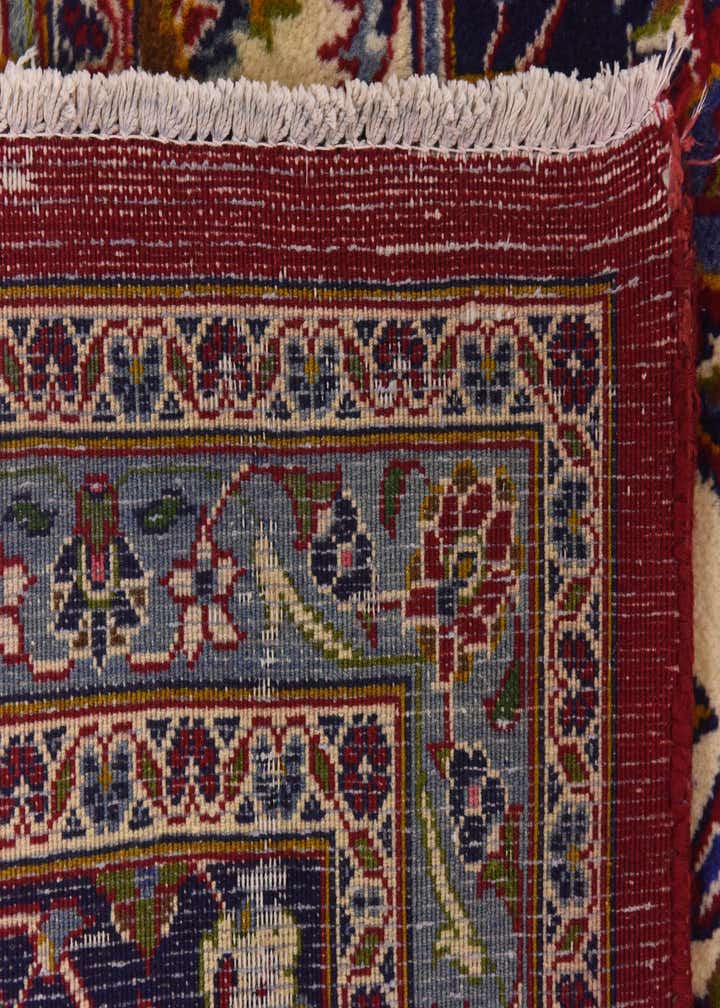 9' 8 x 12' 9 Hand Knotted Mashad Persian Wool Rug