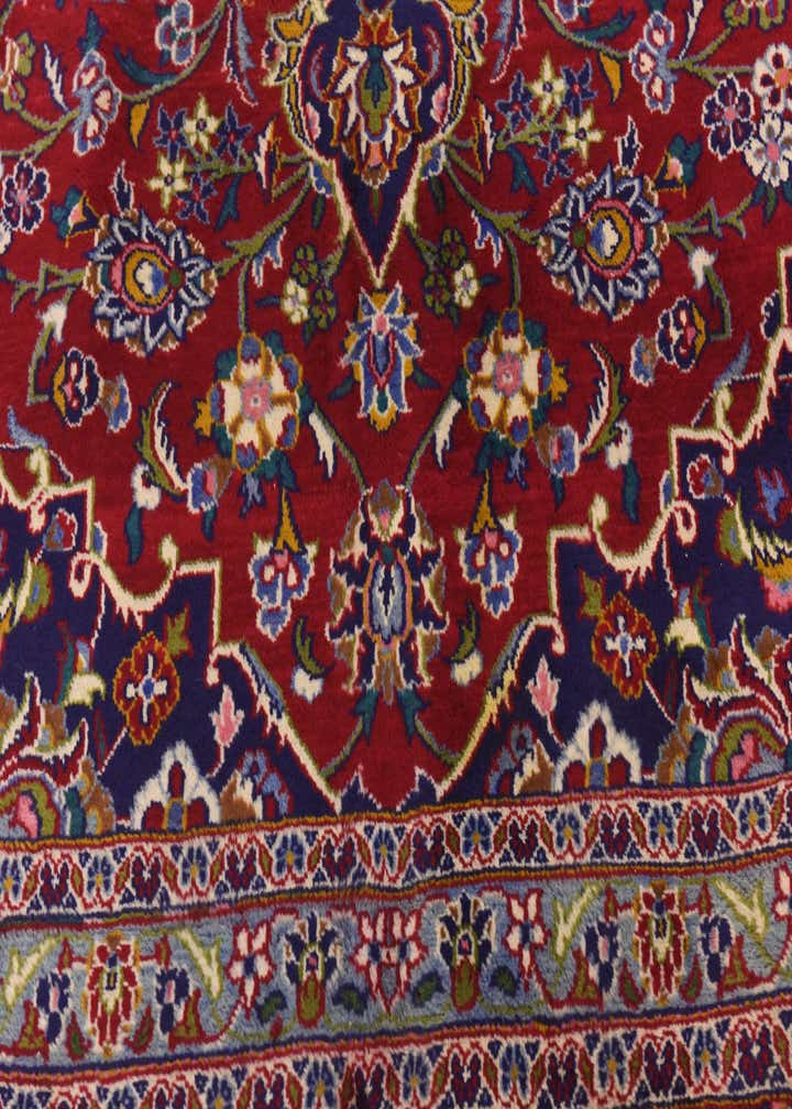 9' 8 x 12' 9 Hand Knotted Mashad Persian Wool Rug