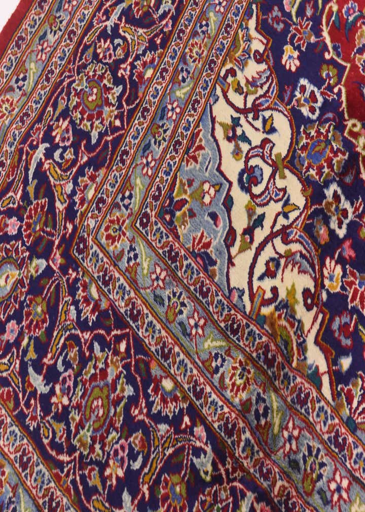 9' 8 x 12' 9 Hand Knotted Mashad Persian Wool Rug