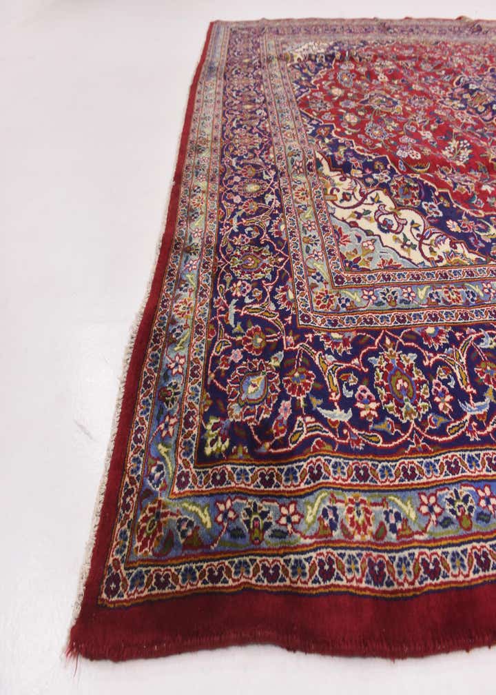 9' 8 x 12' 9 Hand Knotted Mashad Persian Wool Rug
