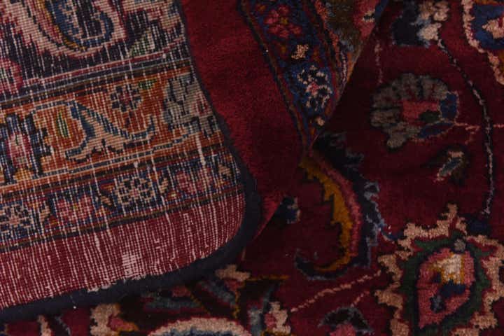 9' 9 x 13' 3 Hand Knotted Mashad Persian Wool Rug