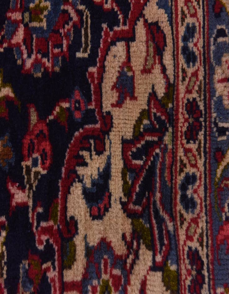 Detail image of 9' 8 x 13'  Hand Knotted Mashad Persian Wool Rug