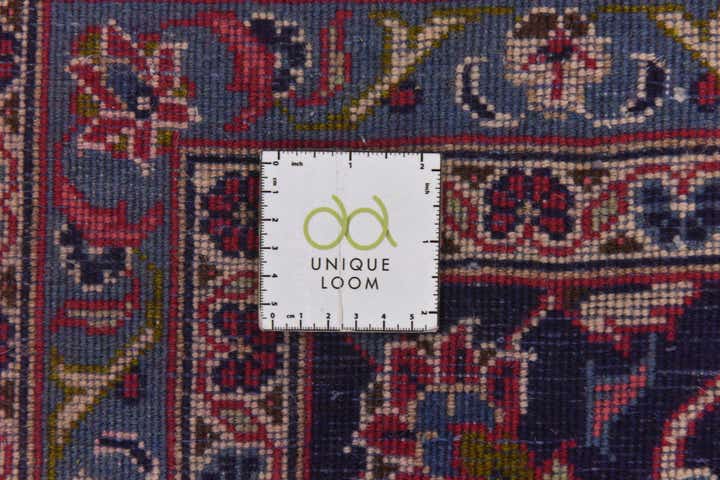 9' 8 x 13' Hand Knotted Mashad Persian Wool Rug