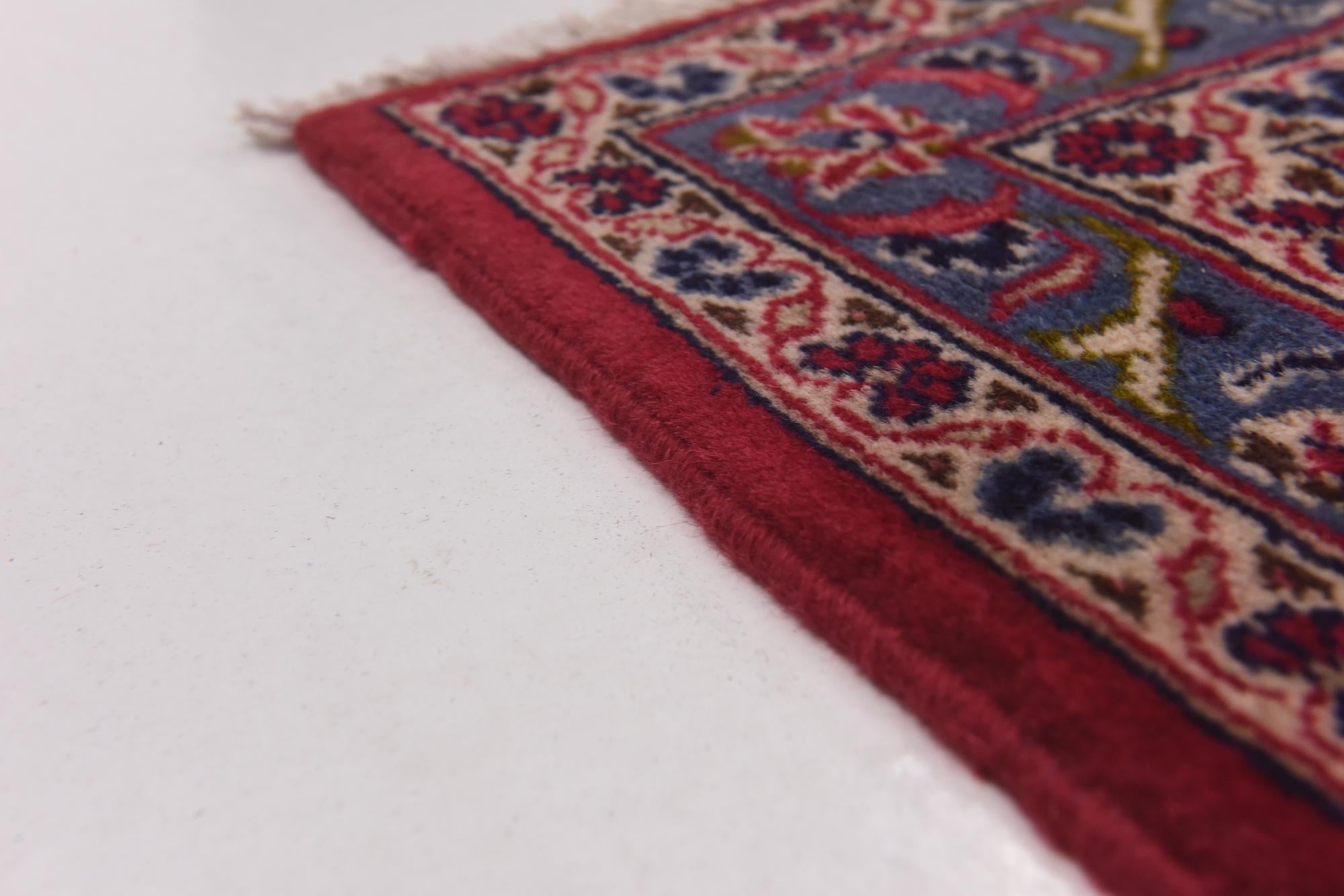 9' 8 x 13' Hand Knotted Mashad Persian Wool Rug