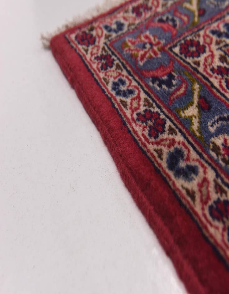 Detail image of 9' 8 x 13'  Hand Knotted Mashad Persian Wool Rug