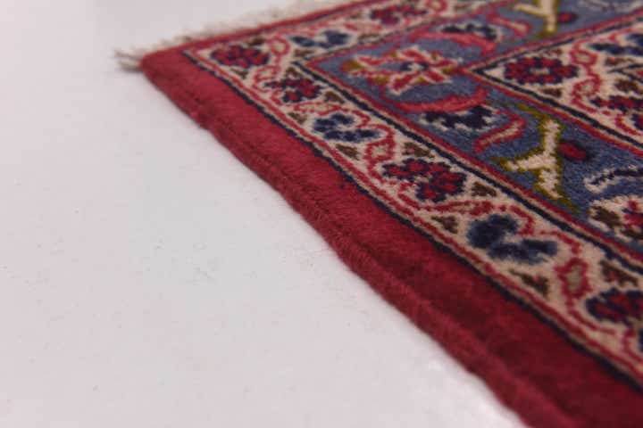 9' 8 x 13' Hand Knotted Mashad Persian Wool Rug